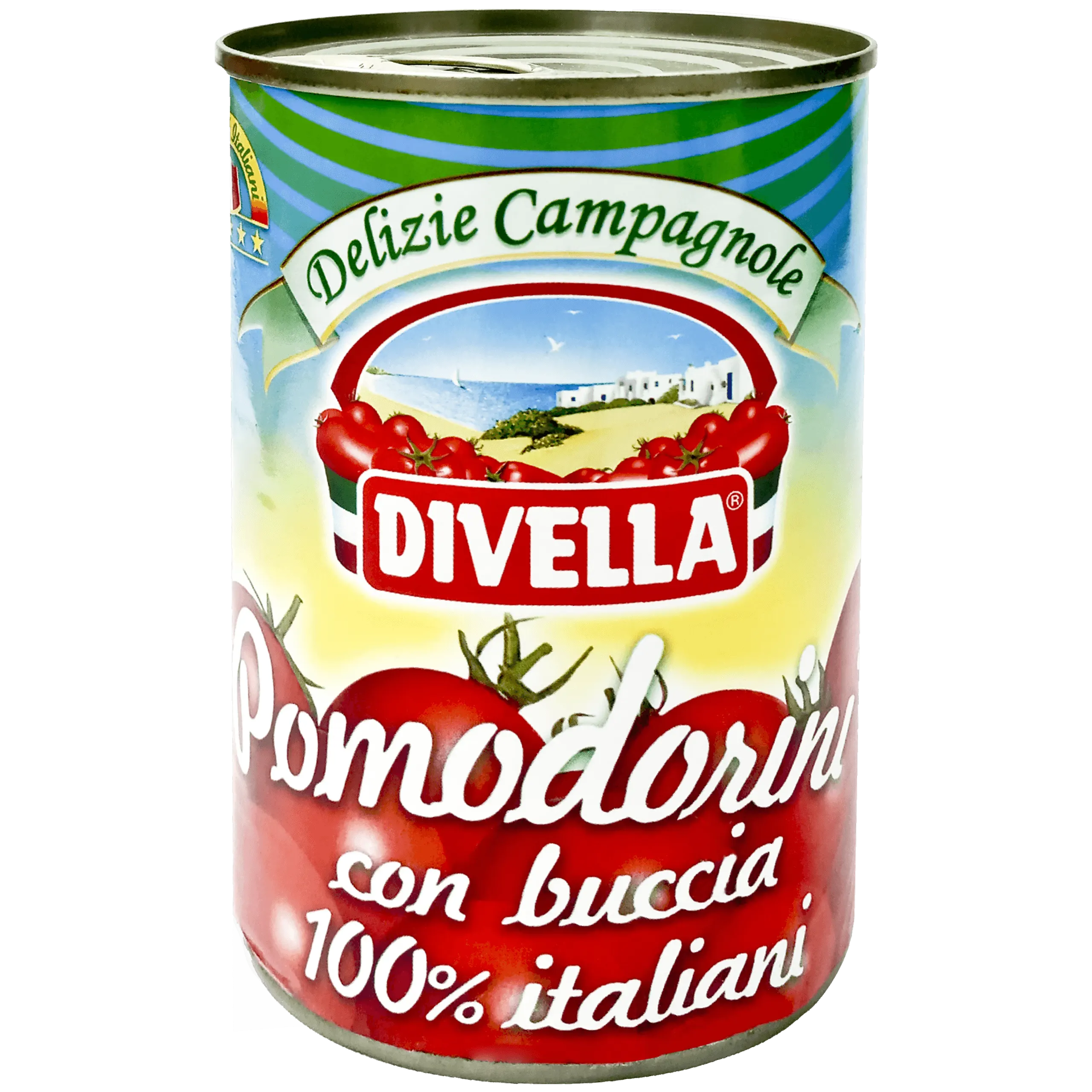 Divella Pomodorini con buccia- Puszka 400g