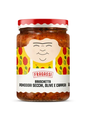 Fragassi Bruschetta pomodori secchi, olive e capperi 145g